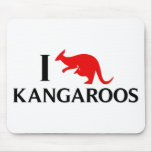 I Love Kangaroos Mousepad