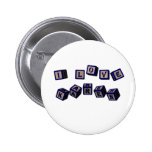 I love Karen toy blocks in blue Pins