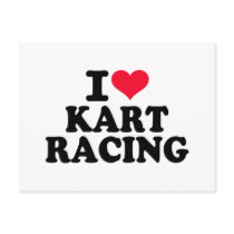 I love Kart racing Post Cards