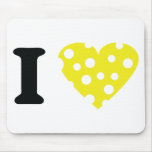 I love käse icon mouse pad