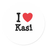 I love Kasi heart T-Shirt stickers