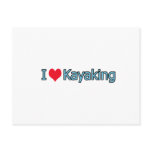 I Love Kayaking Logo postcards