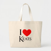 I Love Keats Tote Bag