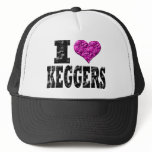 I Love Keggers hats