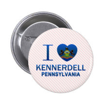 I Love Kennerdell, PA Pinback Button