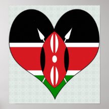 I Love Kenya Posters