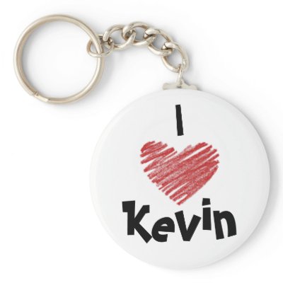 I Love Kevin Keychains by sokrchika12