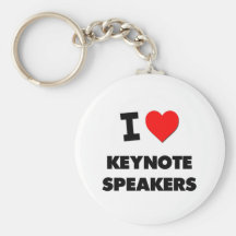 I Love Keynote Speakers Key Chains