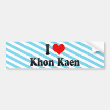 I Love Khon Kaen, Thailand Bumper Sticker