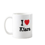 I love Kiara heart T-Shirt Coffee Mug