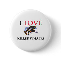 I Love Killer Whales Pin