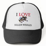 I Love Killer Whales hats