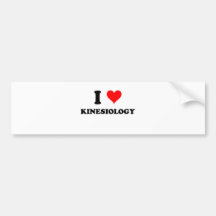 I Love Kinesiology Bumper Sticker