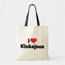 I Love Kinkajous Bags