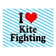 I love Kite Fighting Postcard