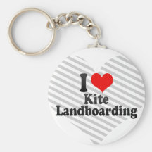I love Kite Landboarding Keychain