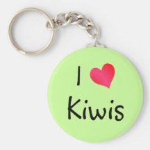I Love Kiwis Keychains