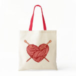 I Love Knitting Tote Bags