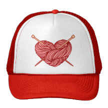 I Love Knitting Mesh Hat