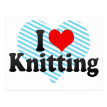 I Love Knitting Post Cards