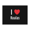 I love Koalas postcards