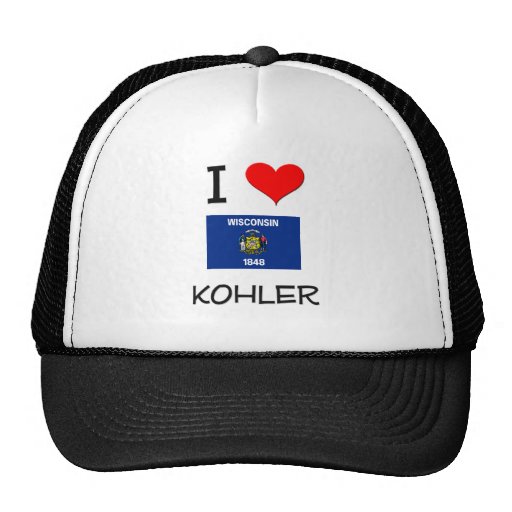 I Love Kohler Wisconsin Trucker Hats