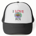 I Love Koi hats