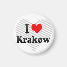 I Love Krakow, Poland Fridge Magnet