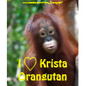 I Love Krista Orangutan Fan Club shirt