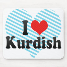 I Love Kurdish Mousepad