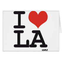 I LOVE LA GREETING CARD