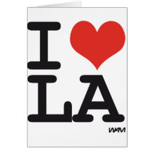 I LOVE LA GREETING CARD