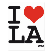 I LOVE LA POSTCARD