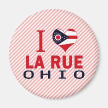 I love La Rue, Ohio Refrigerator Magnet