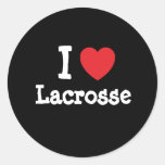 I love Lacrosse heart custom personalised Sticker