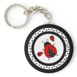 I Love Ladybugs Keychain