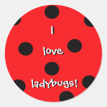 I Love Ladybugs Sticker