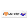 I Love Lake Avalon Bumper Sticker