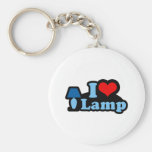 I Love lamp Keychains