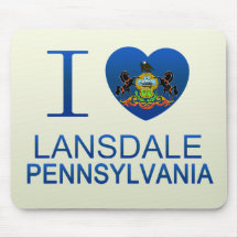 I Love Lansdale, PA Mouse Pads