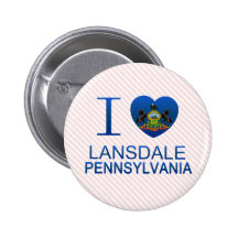 I Love Lansdale, PA Pinback Button