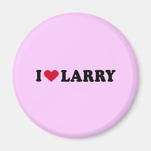 I LOVE LARRY REFRIGERATOR MAGNET