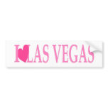 I LOVE Las Vegas (Pink Heart) Bumper Sticker bumper stickers