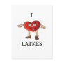 i love latkes postcard