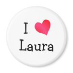I Love Laura magnets