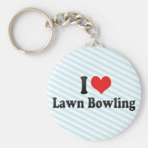 I Love Lawn Bowling Key Chains