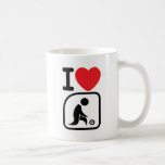 I love lawn bowls mug