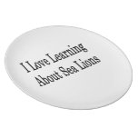 I Love Learning About Sea Lions Dinner Plates