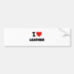I Love Leather Bumper Sticker