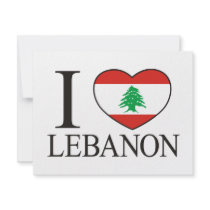 I Love Lebanon Invitation